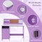 Purple Kids Desk with Chair for Study and Play Cabinet and Storage Shelves Cork Board and Marker